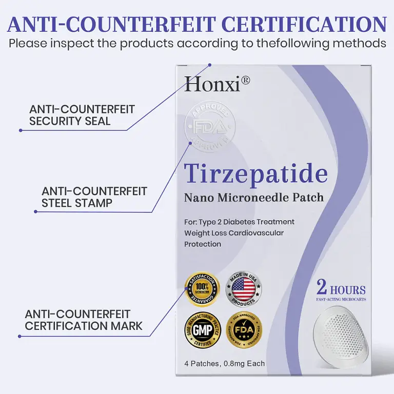 Honxi® NIDDK-Tirzepatide Nano Microneedle Patch 3 Honxi® NIDDK-Tirzepatide Nano Microneedle Patch