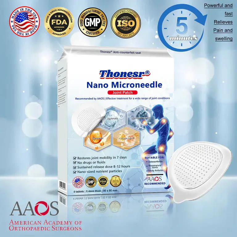 Thonesr® Nano-microneedle joint patch image Thonesr® Nano-microneedle joint patch