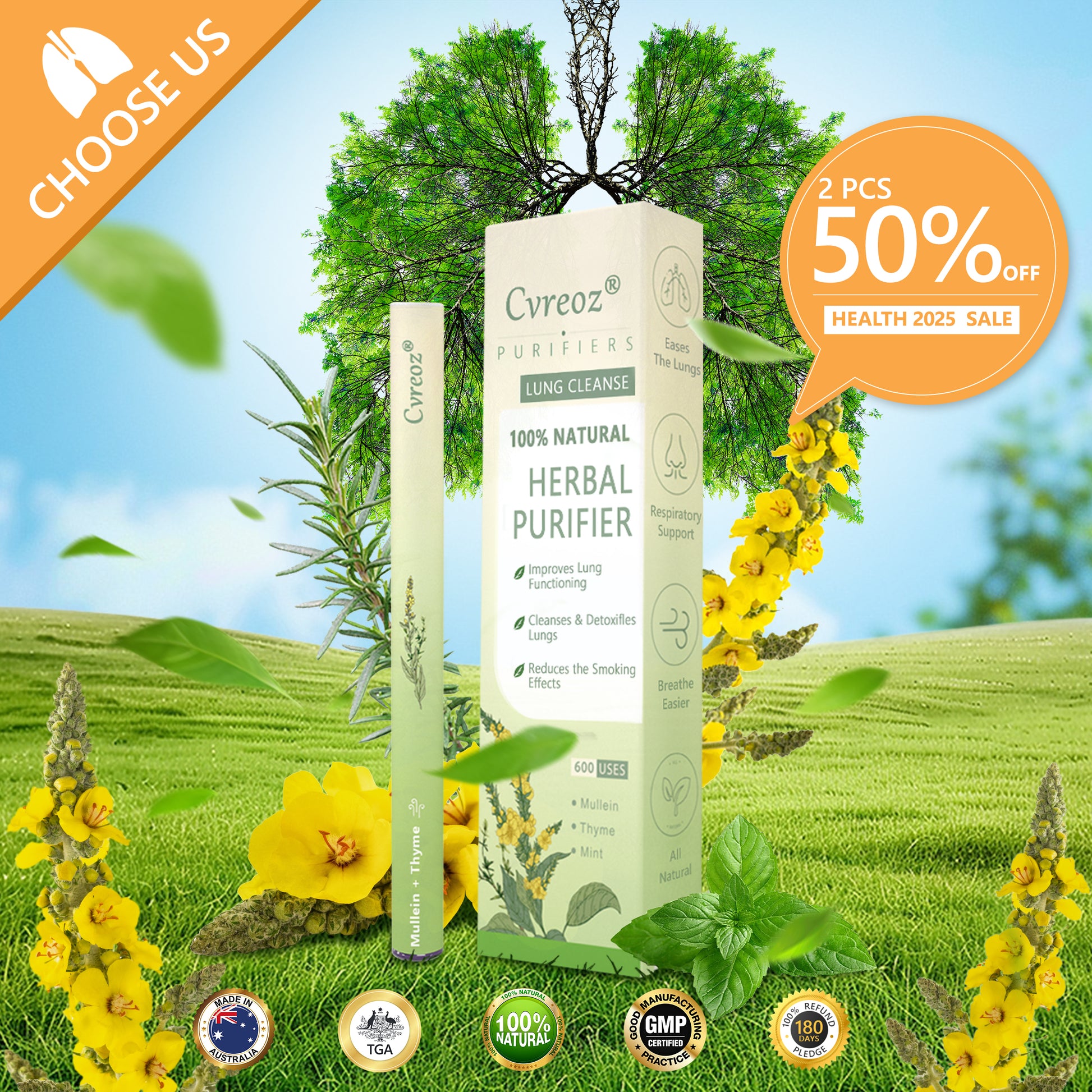 Cvreoz® Mullein Herbal Lung Purifier 1 Cvreoz® Mullein Herbal Lung Purifier