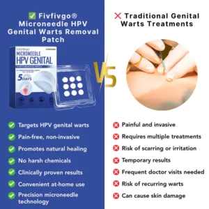 Fivfivgo® Microneedle HPV Genital Warts Removal Patch
