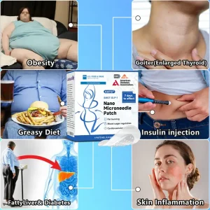 AAFQ® Nano Μicroneedle Patch with SΜGT GLP 1