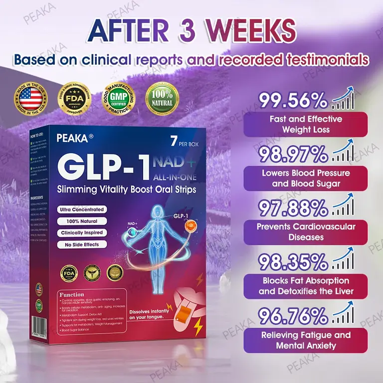 PEAKA® GLP‑1 Slimming Vitality Boost Oral Strips