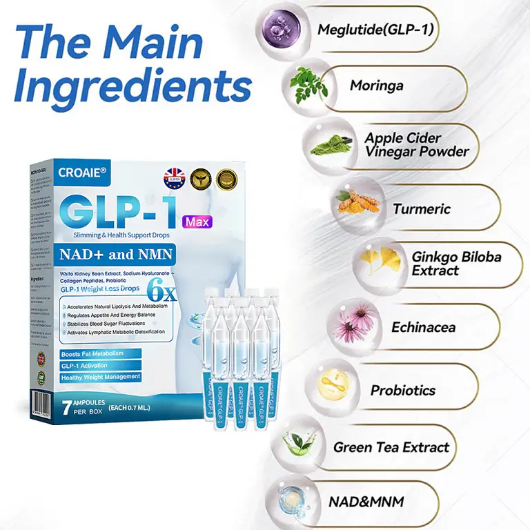 Croaie® GLP-1 & NAD+ Slimming Support Drops