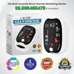 LAOZIKTM GlucoSense Laser Blood Glucose Monitoring Device