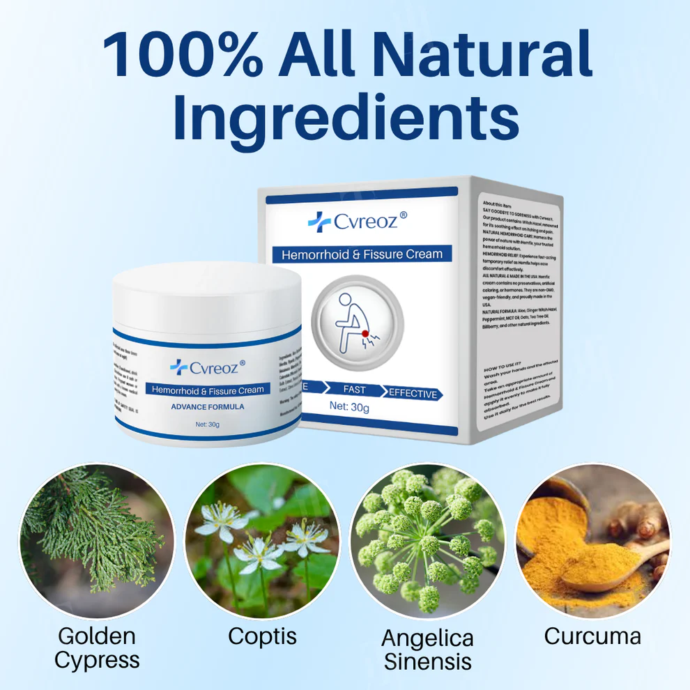 Cvreoz® Hemorrhoid & Fissure Cream 5 Cvreoz® Hemorrhoid & Fissure Cream