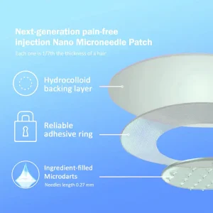 AAFQ® Nano Μicroneedle Patch with SΜGT GLP 1