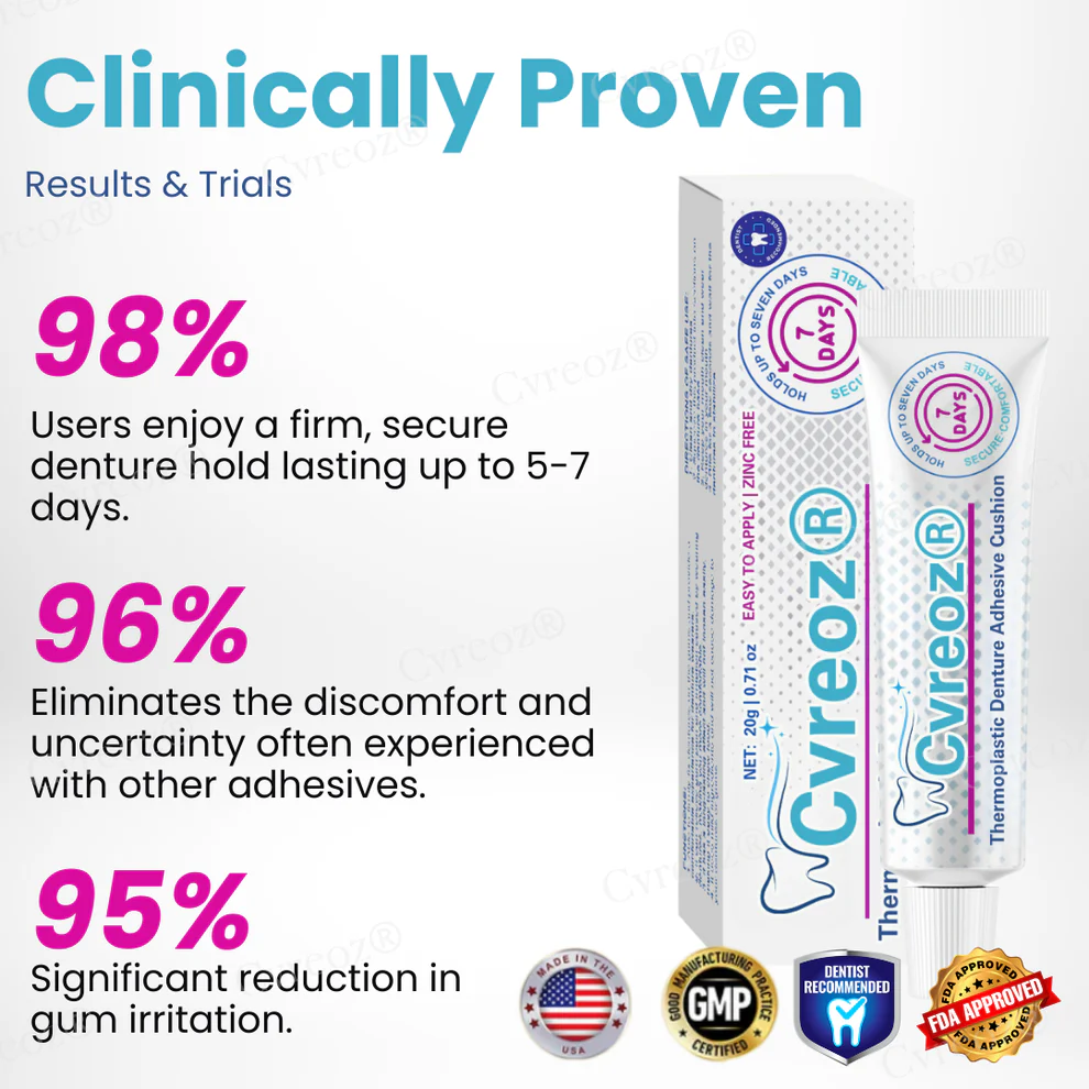 Cvreoz® Thermoplastic Denture Adhesive Cushion