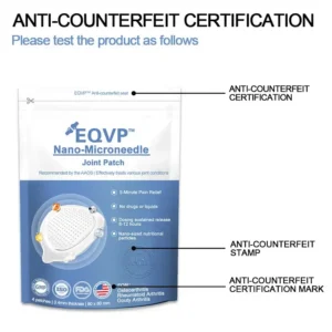 EQVP® Official Store Hyaluronic Acid Nano-microneedle Joint Patch