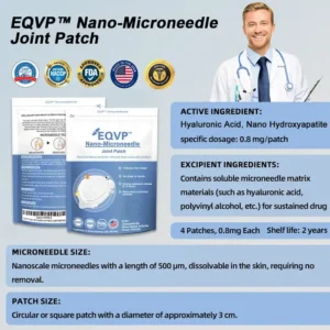 EQVP® Official Store Hyaluronic Acid Nano-microneedle Joint Patch