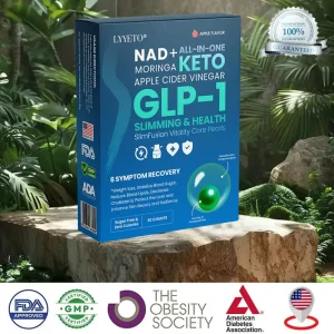 Lyyeto® GLP-1 Slimming & Health SlimFusion Vitality Core Pearls – NAD+ Moringa & ACV