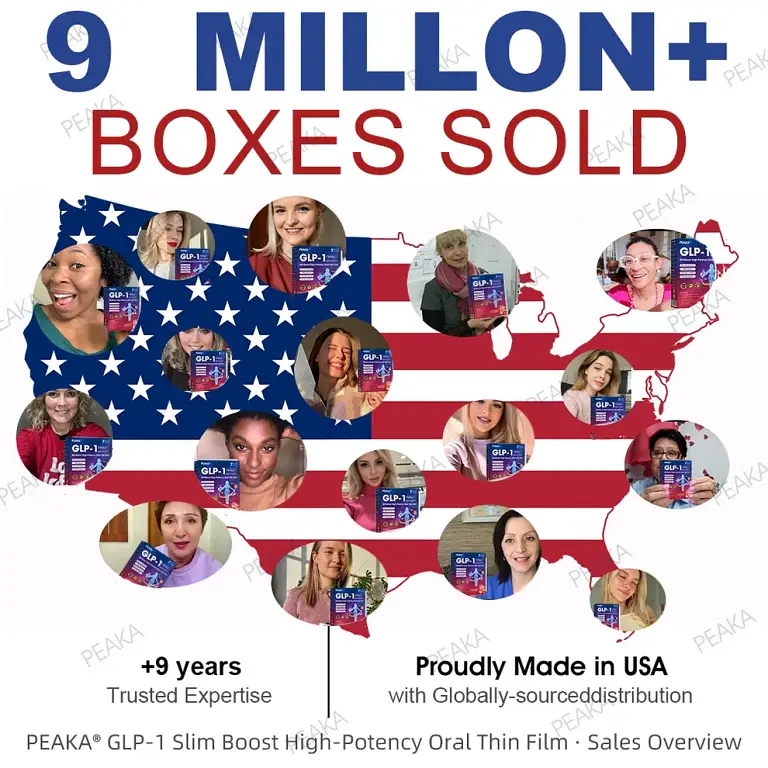 PEAKA® GLP‑1 Slimming Vitality Boost Oral Strips