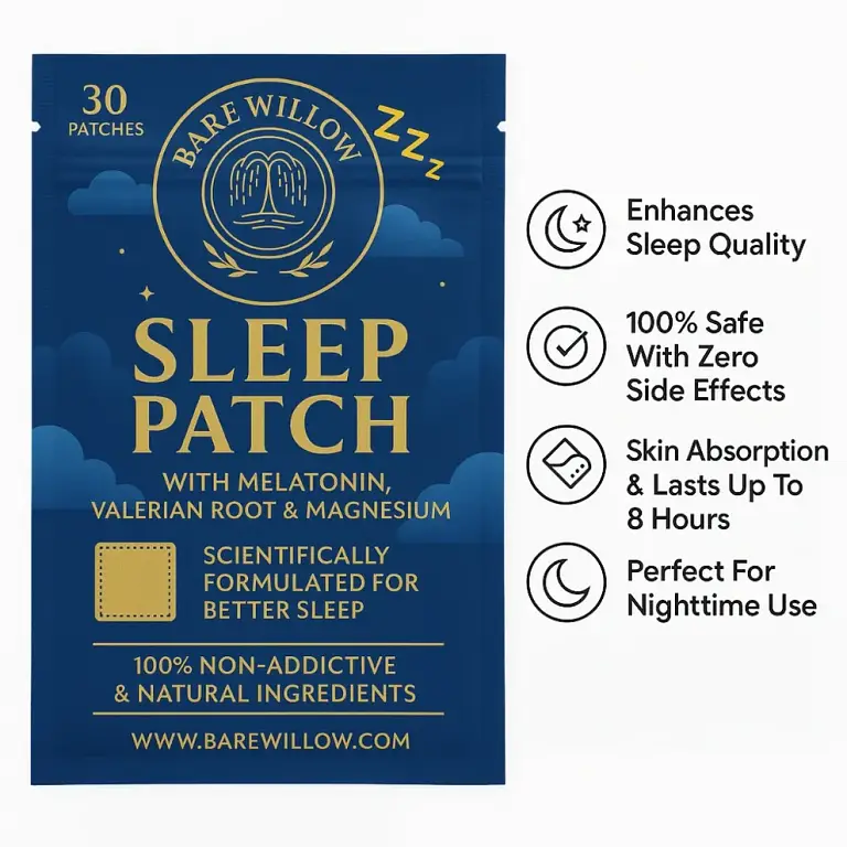 Deep Sleep Patches – Melatonin, Valerian Root & Magnesium 1 Deep Sleep Patches – Melatonin, Valerian Root & Magnesium