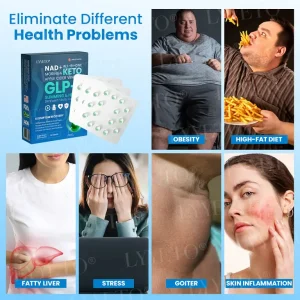 Lyyeto® GLP-1 Slimming & Health SlimFusion Vitality Core Pearls – NAD+ Moringa & ACV