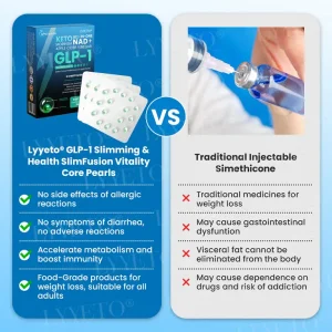 Lyyeto® GLP-1 Slimming & Health SlimFusion Vitality Core Pearls – NAD+ Moringa & ACV
