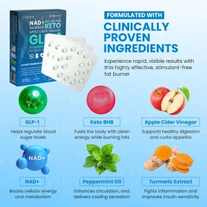 Lyyeto® GLP-1 Slimming & Health SlimFusion Vitality Core Pearls – NAD+ Moringa & ACV