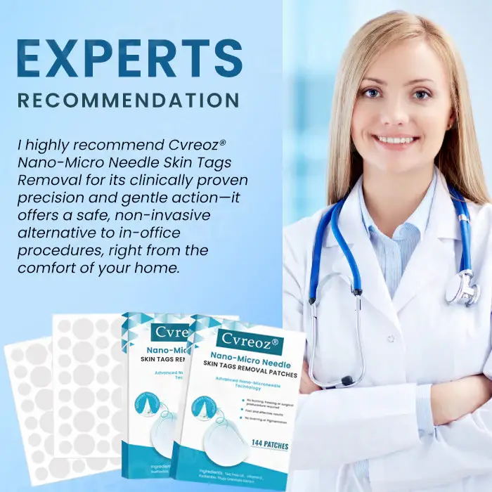 Cvreoz® Nano-Micro Needle Skin Tags Removal Patches | No More Hiding that Skin