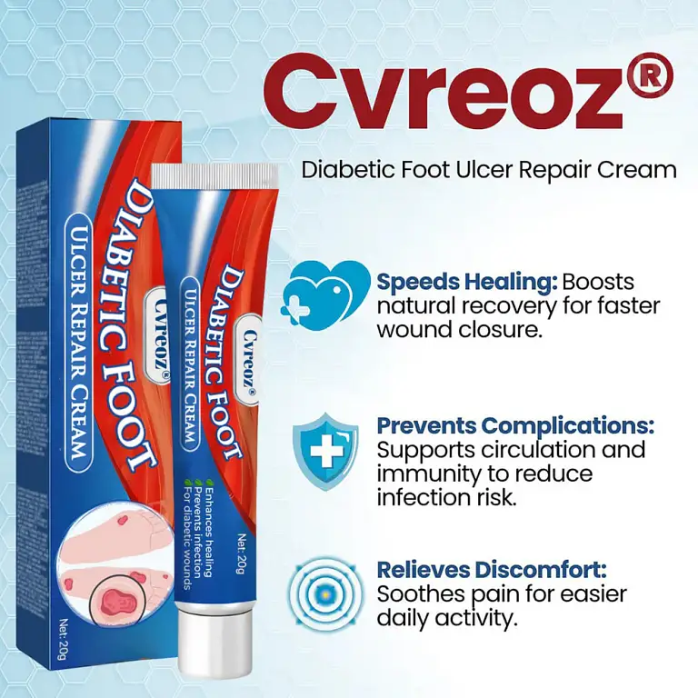 Cvreoz® Diabetic Foot Ulcer Repair Cream