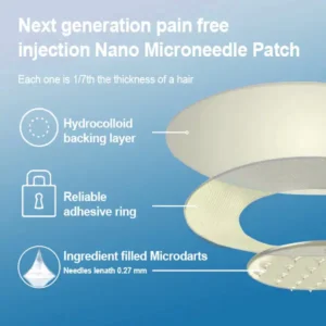 LERCEA® SMGT-GLP-1 Tirzepatide & Collagen Nano Microneedle Weight Loss Patch image LERCEA® SMGT-GLP-1 Tirzepatide & Collagen Nano Microneedle Weight Loss Patch