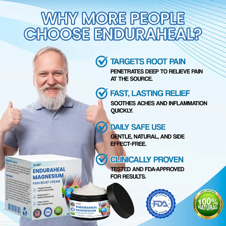 Timilk® EnduraHeal Magnesium Pain Relief Cream image Timilk® EnduraHeal Magnesium Pain Relief Cream