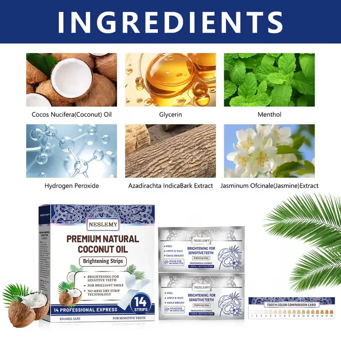 NESLEMY™Coconut Whitening Strips image NESLEMY™Coconut Whitening Strips