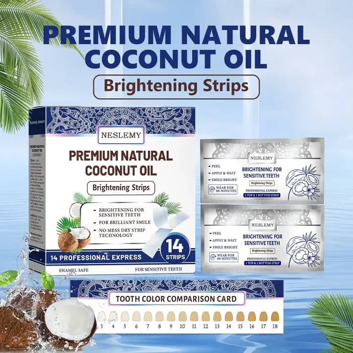 NESLEMY™Coconut Whitening Strips image NESLEMY™Coconut Whitening Strips