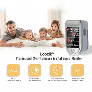 Laozik™ Professional 3-in-1 Blood Glucose & Body Health Monitor