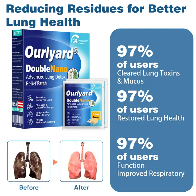 Ourlyard® DoubleNano Advanced Lung Detox Relief Patch