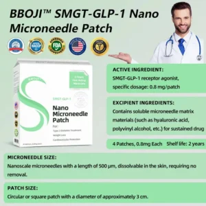 BBOJI™ SMGT-GLP-1 Nano Microneedle Patch image BBOJI™ SMGT-GLP-1 Nano Microneedle Patch