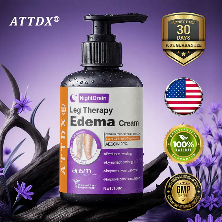 ATTDX® NightDrain Leg Therapy Edema Cream image ATTDX® NightDrain Leg Therapy Edema Cream