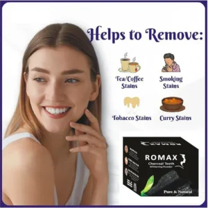 Romax Charcoal Teeth Whitening Powder