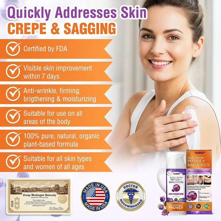 YUNPSO™ Queen Nectar Peptide + Bakuchiol Skin Restoration Cream
