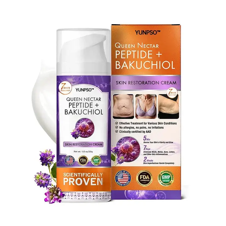 YUNPSO™ Queen Nectar Peptide + Bakuchiol Skin Restoration Cream