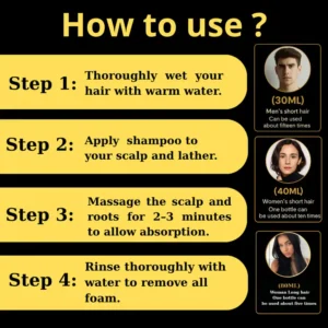 Cvreoz® 3-in-1 Black Hair Dye Shampoo