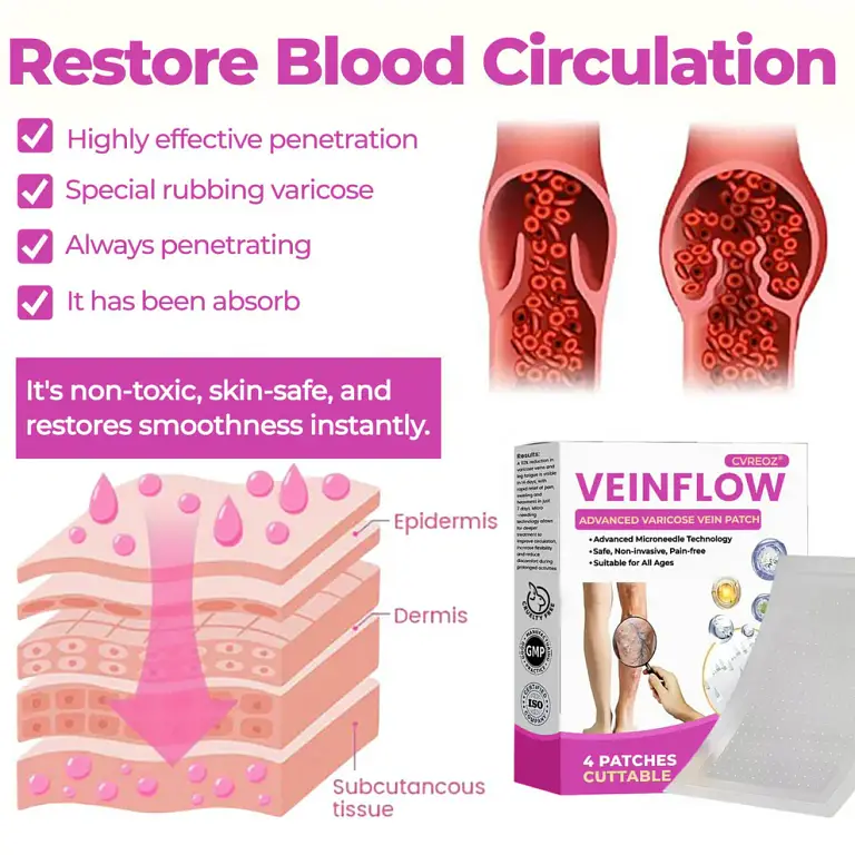 CVREOZ® VeinFlow Advanced Varicose Vein Patch