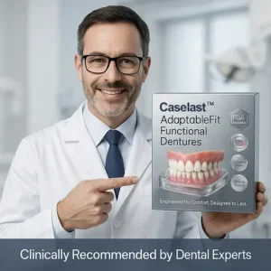 CASELAST™ AdaptableFit Functional Dentures – Made in the USA & FDA-Certified