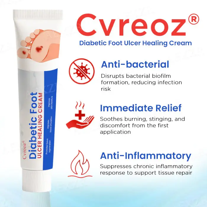 Cvreoz® Diabetic Foot Ulcer Healing Cream