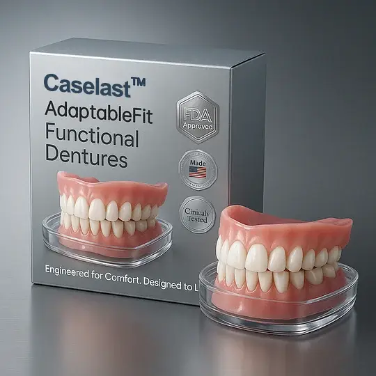 CASELAST™ AdaptableFit Functional Dentures – Made in the USA & FDA-Certified
