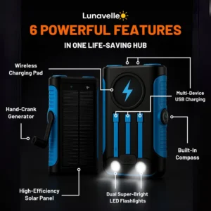 Lunavelle™ Wireless Solar Power Bank 6 Lunavelle™ Wireless Solar Power Bank