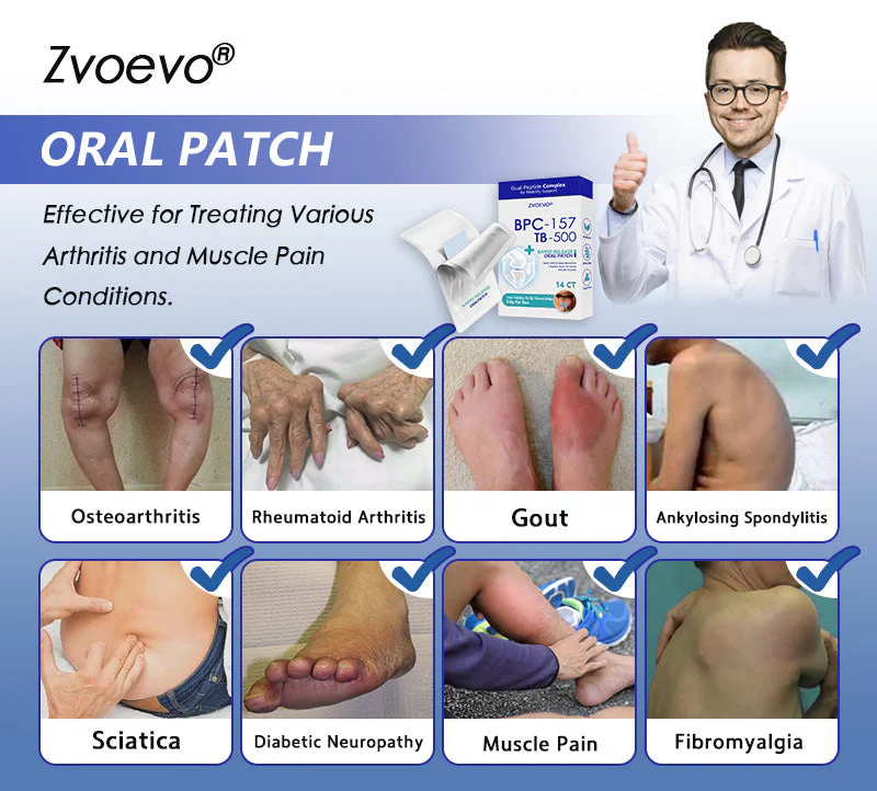 Zvoevo® BPC-157 + TB-500 Rapid-Release Oral Patch 5 Zvoevo® BPC-157 + TB-500 Rapid-Release Oral Patch