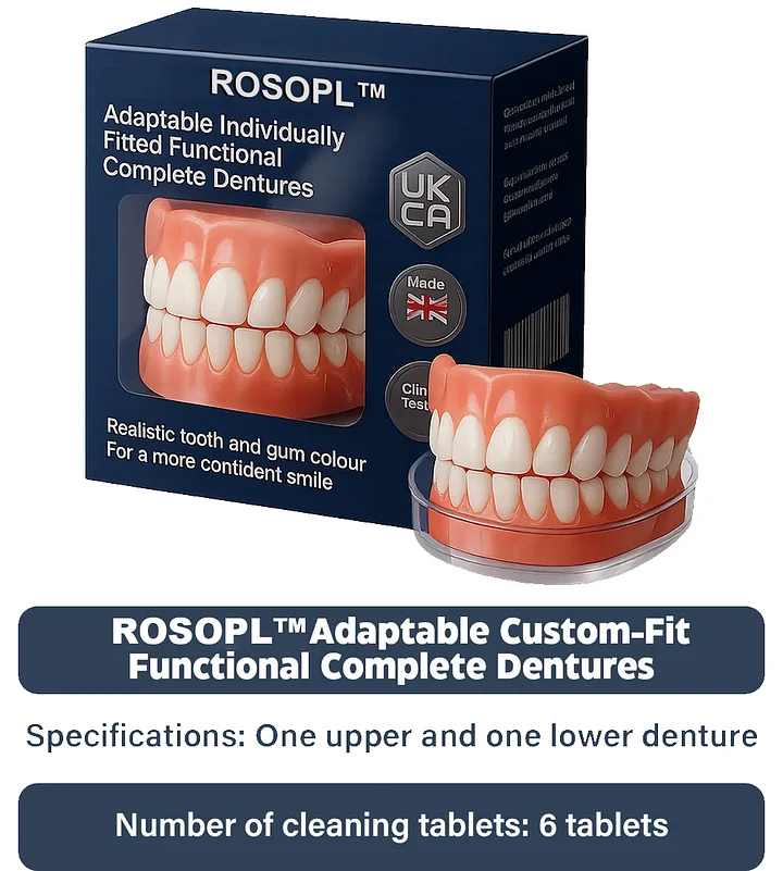 ROSOPL™ Adaptable Custom-Fit Functional Complete Dentures image ROSOPL™ Adaptable Custom-Fit Functional Complete Dentures