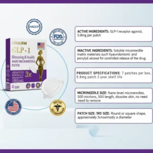 LBMLBM™ NIDDK-Tirzepatide Slimming & health NANO MICRONEEDLE PATCH 6 LBMLBM™ NIDDK-Tirzepatide Slimming & health NANO MICRONEEDLE PATCH