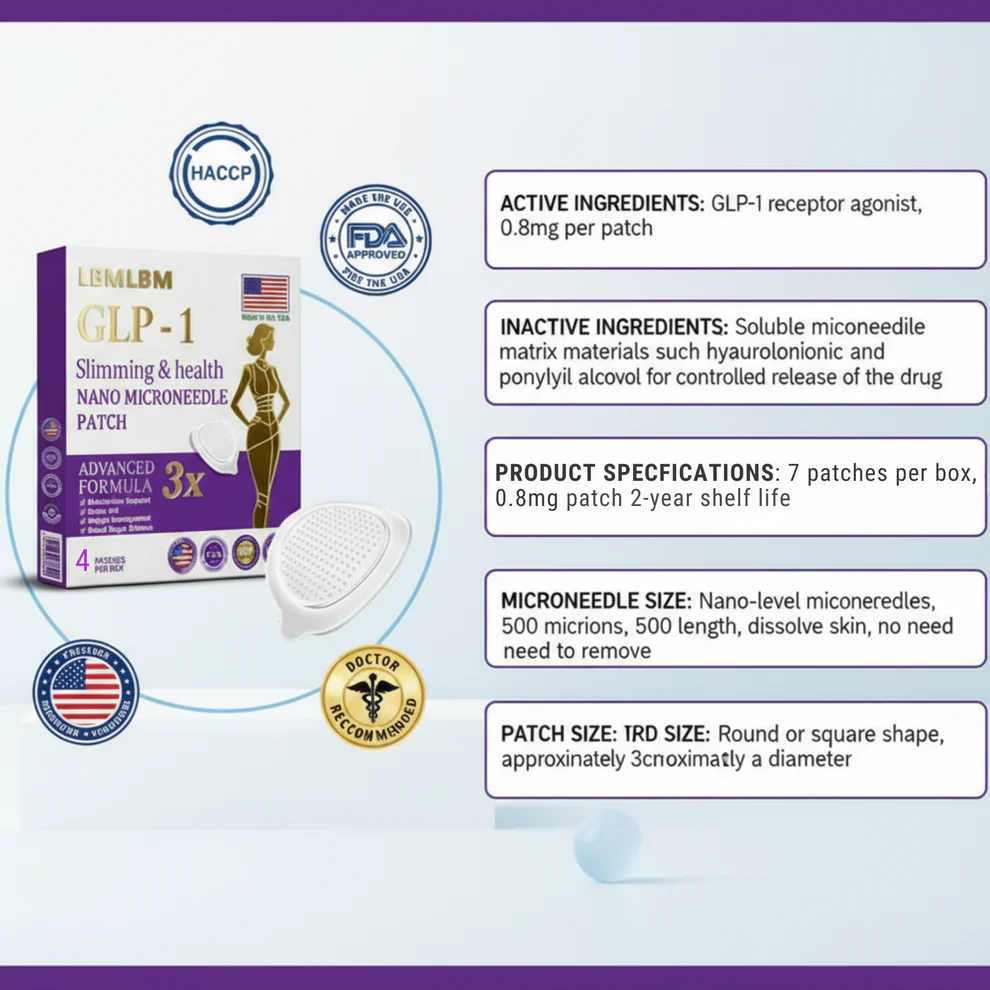 LBMLBM™ NIDDK-Tirzepatide Slimming & health NANO MICRONEEDLE PATCH 2 LBMLBM™ NIDDK-Tirzepatide Slimming & health NANO MICRONEEDLE PATCH