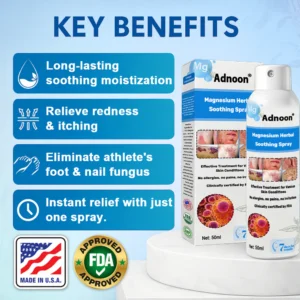 ADNOON Natural Magnesium Herbal Psoriasis Spray