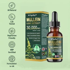 Piguiay® Organic Lung Cleansing Mullein Leaf Extract Drops