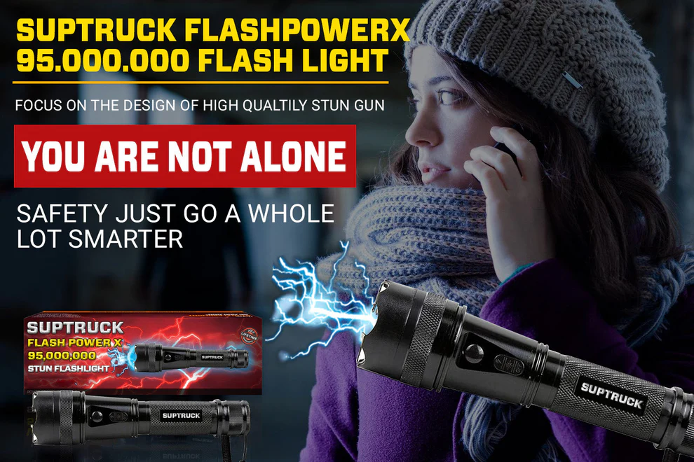 SUPTRUCK™ Flash Power X95 Hi-Tech Flashlight Defend with Max Power image SUPTRUCK™ Flash Power X95 Hi-Tech Flashlight Defend with Max Power