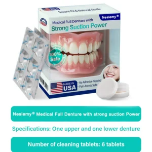 Neslemy® Medical Full Denture with Strong Suction