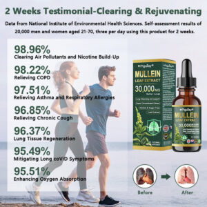 Piguiay® Organic Lung Cleansing Mullein Leaf Extract Drops