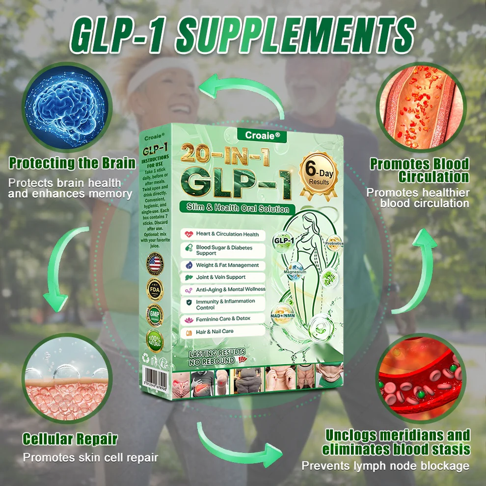 Croaie GLP-1 20-in-1 Oral Solution supports image Croaie GLP-1 20-in-1 Oral Solution supports