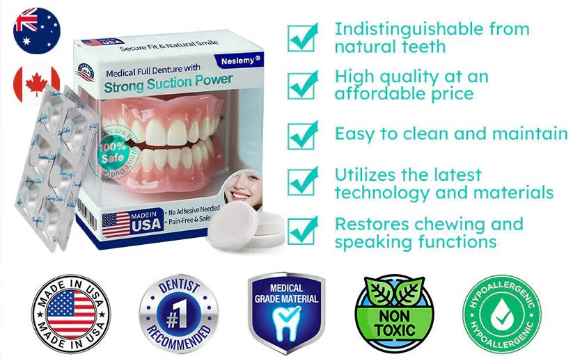 Neslemy® Medical Full Denture with Strong Suction