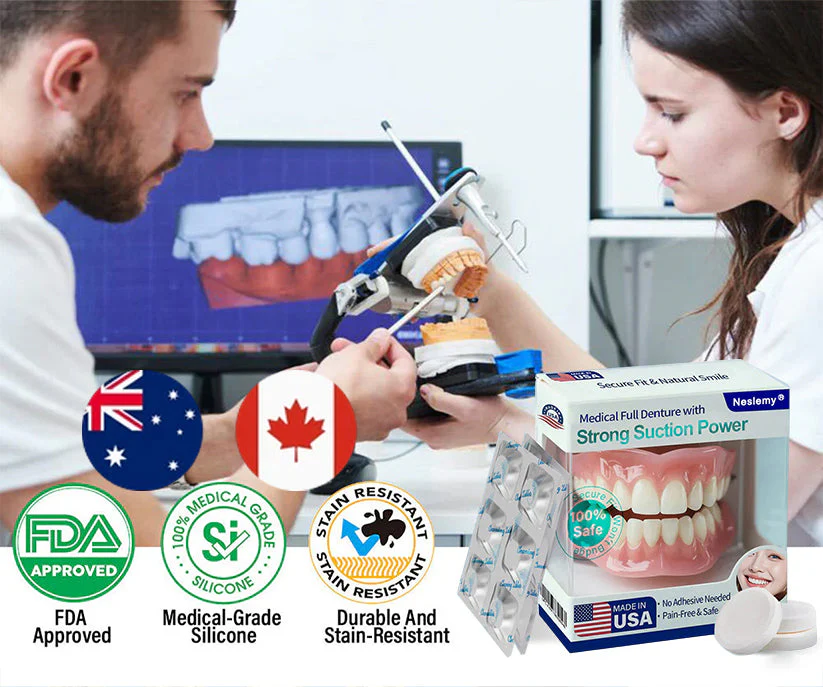 Neslemy® Medical Full Denture with Strong Suction